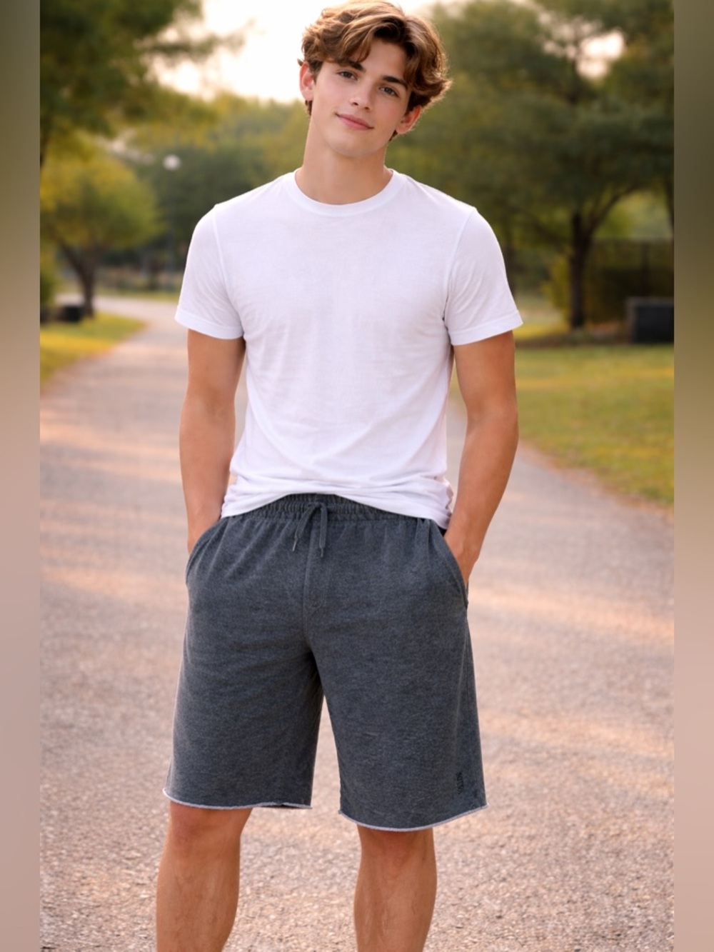 valor men’s grey casual lounge shorts